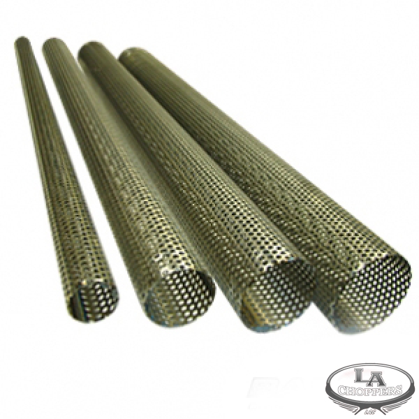 PERFORATED EXHAUST SILENCER TUBE 304 STAINLESS ALL SIZES AND LENGTHS CUT TO SIZE 